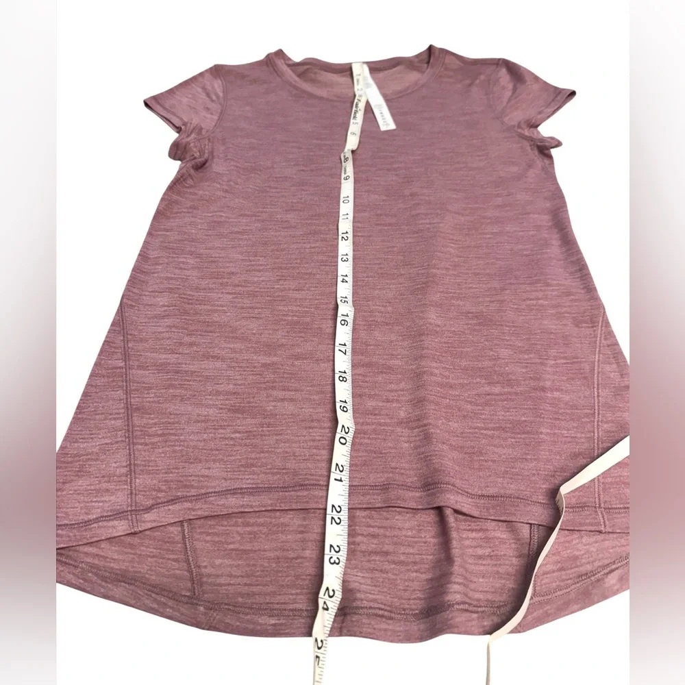 Lululemon Dusty Rose Heather Women's Pink T-Shirt Size 2